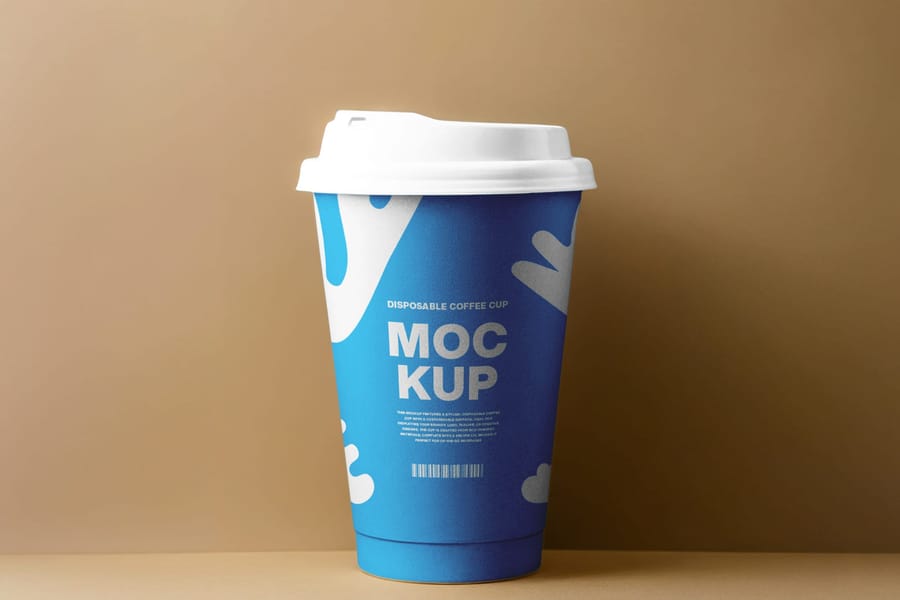 Disposable Coffee Cup Mockup