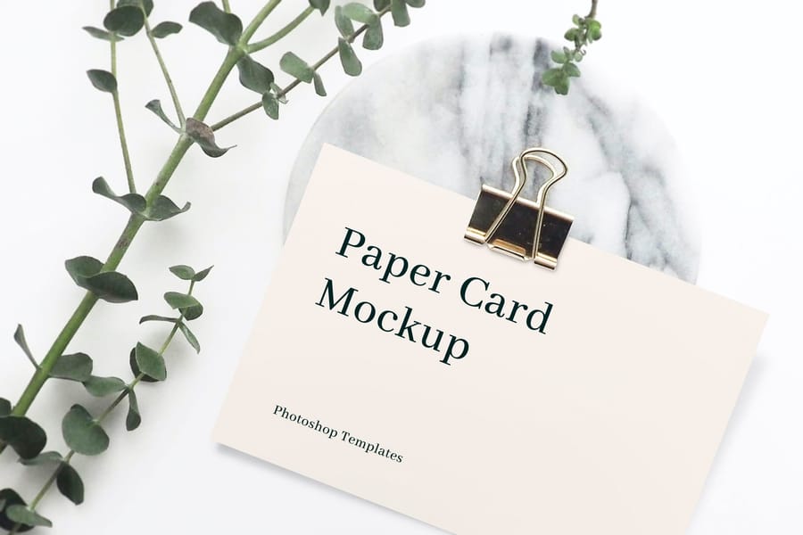 Paper Card Mockup