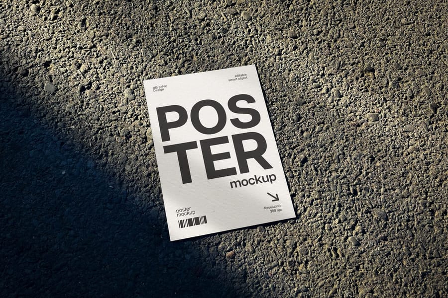 Poster Mockup on Street
