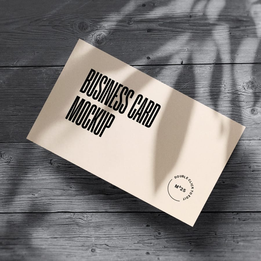 Realistic Business Card Mockup