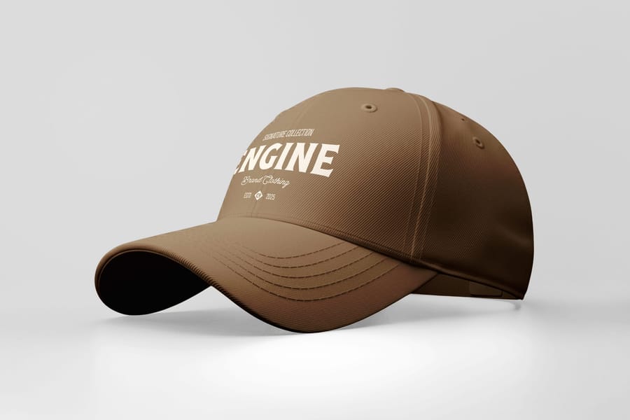 Signature Brown Cap Mockup