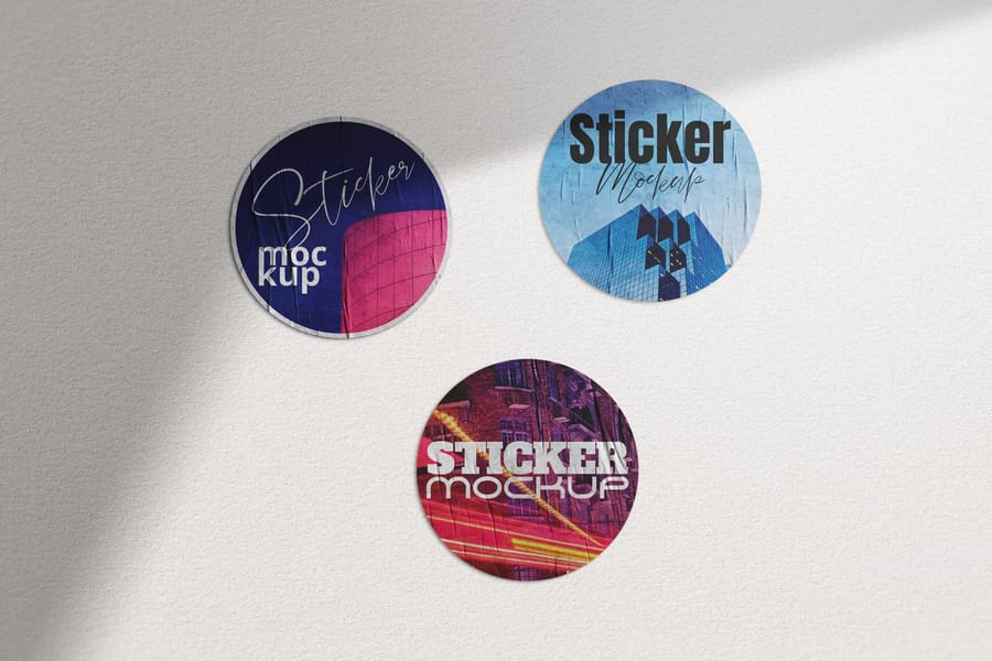 Street Poster Decal Sticker Pack Mockup