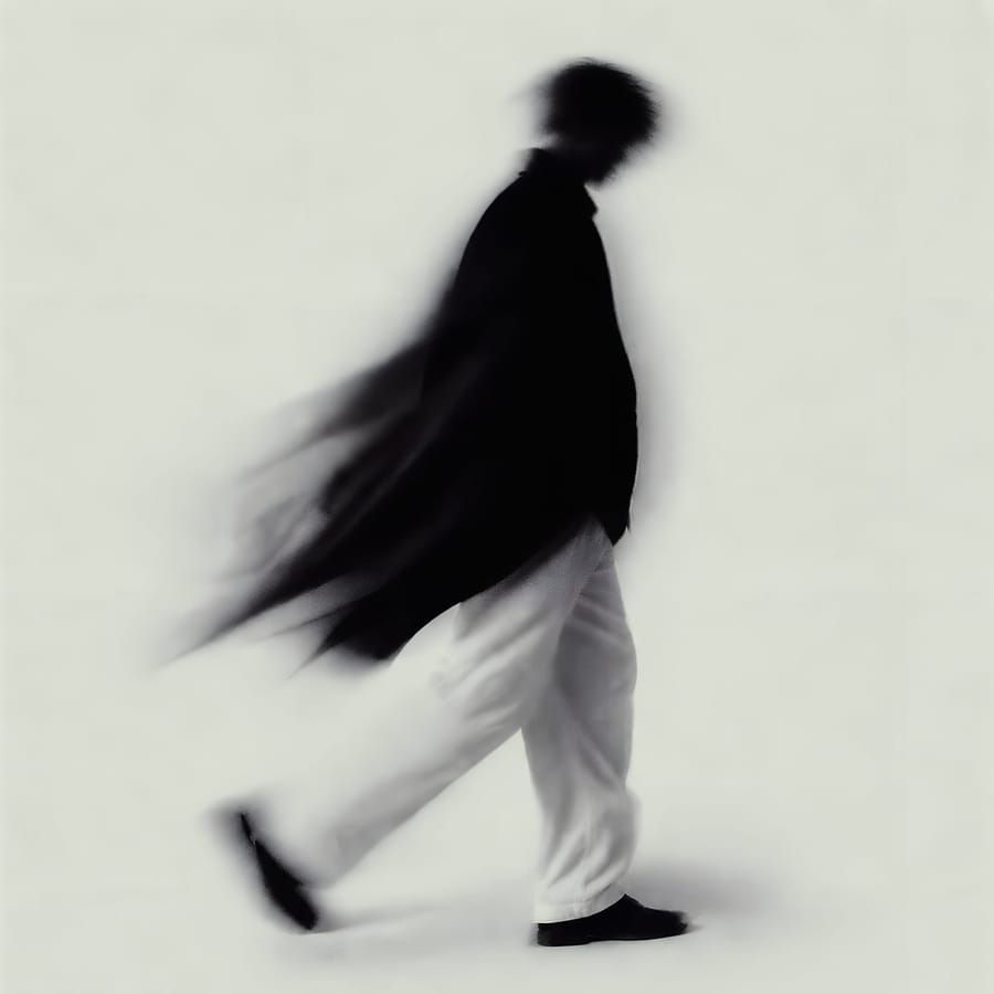 Walking Figure In Motion Blur